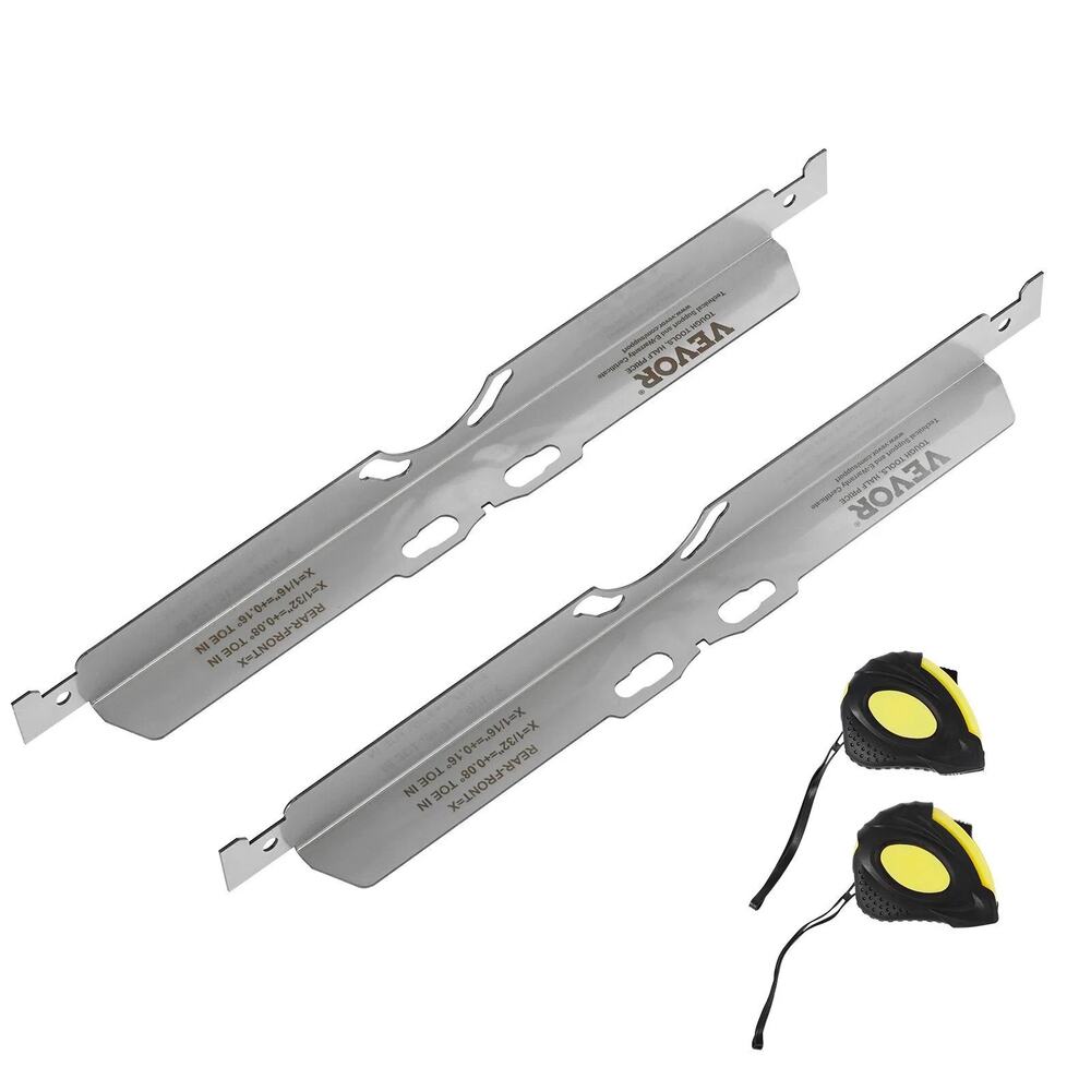 Wheel Alignment Tool, 2-Pack Toe Alignment Toe Plates, Stainless Steel Wheel Ali